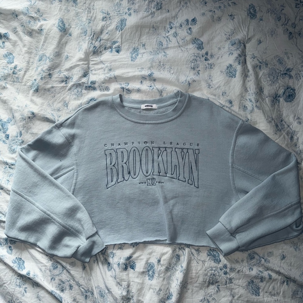 Garage Women's Light Blue Crew Neck Sweater